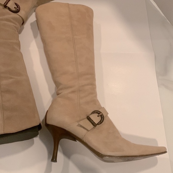 DONALD PLINER tall Vintage Suede boots Sz 8 - Picture 8 of 12